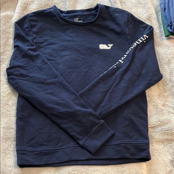 EUC Boys Vineyard Vines Blue Crewneck Sweatshirt with Logo Size XL (18) - Picture 1 of 6
